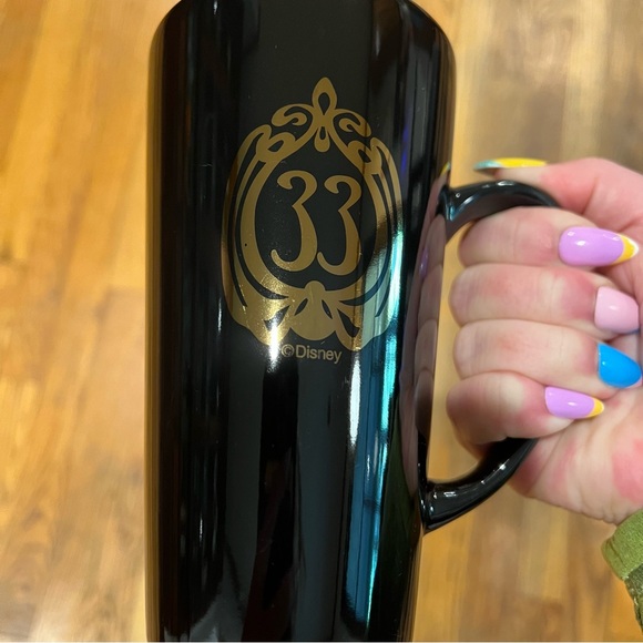 Disney’s Club 33 Tall Black Coffee Mug With Gold Logo - Picture 10 of 10